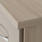 Nevada 3+2 Drawer Chest - Oyster Gloss/Light Oak Effect Veneer