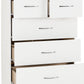 Nevada 3+2 Drawer Chest - White Gloss