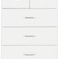 Nevada 3+2 Drawer Chest - White Gloss