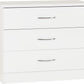 Nevada 3 Drawer Chest - White Gloss