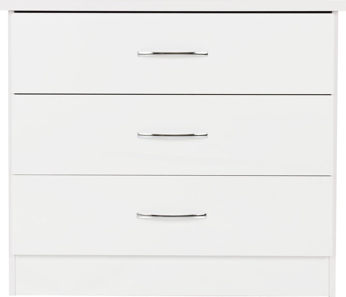Nevada 3 Drawer Chest - White Gloss