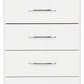 Nevada 5 Drawer Narrow Chest - White Gloss
