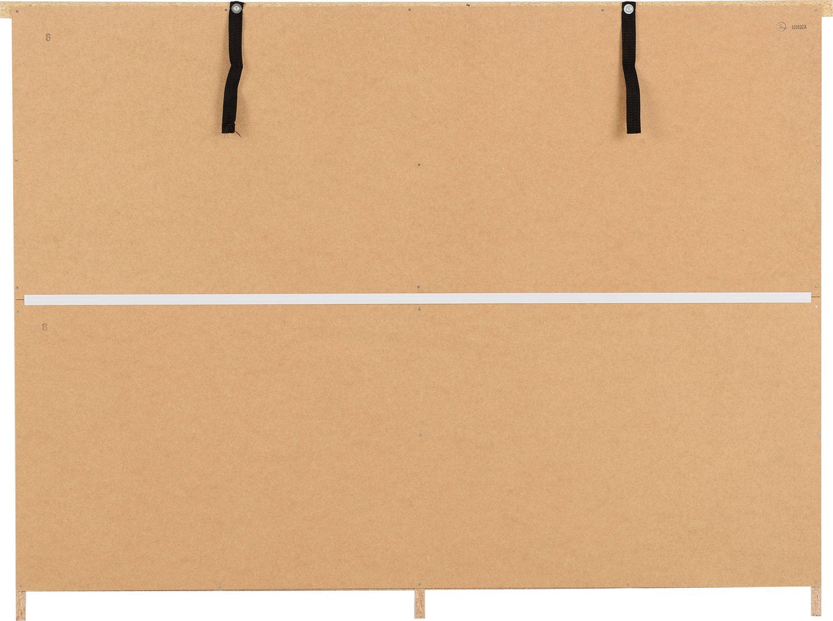 Nevada 6 Drawer Chest - White Gloss