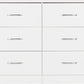 Nevada 6 Drawer Chest - White Gloss