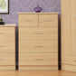 Nevada 3+2 Drawer Chest - Sonoma Oak Effect