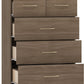 Nevada 3+2 Drawer Chest - Rustic Oak Effect