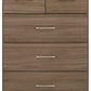 Nevada 3+2 Drawer Chest - Rustic Oak Effect