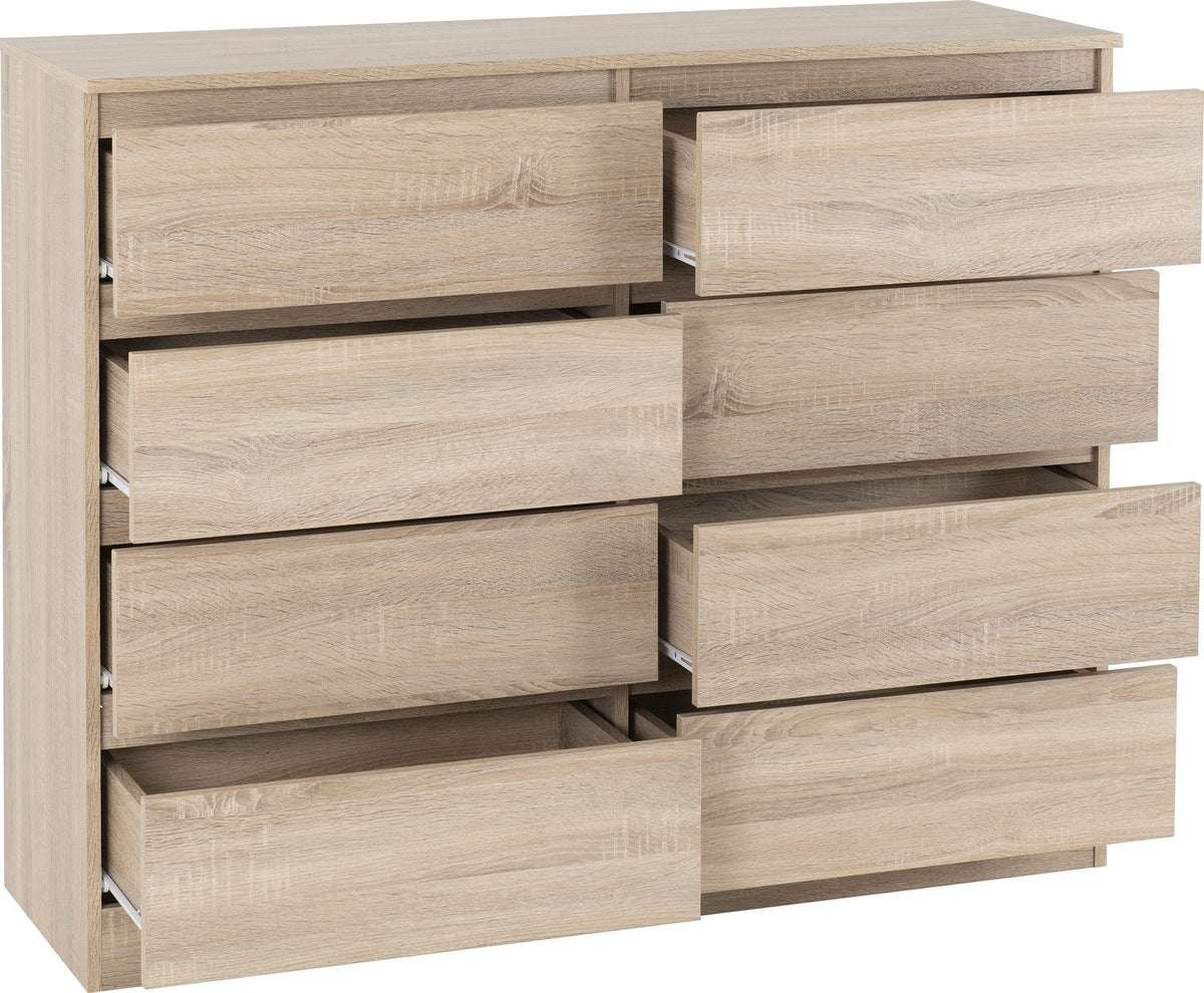Malvern 8 Drawer Chest - Sonoma Oak Effect