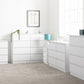 Malvern 8 Drawer Chest - White