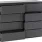 Malvern 8 Drawer Chest - Grey