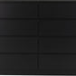 Malvern 8 Drawer Chest - Black