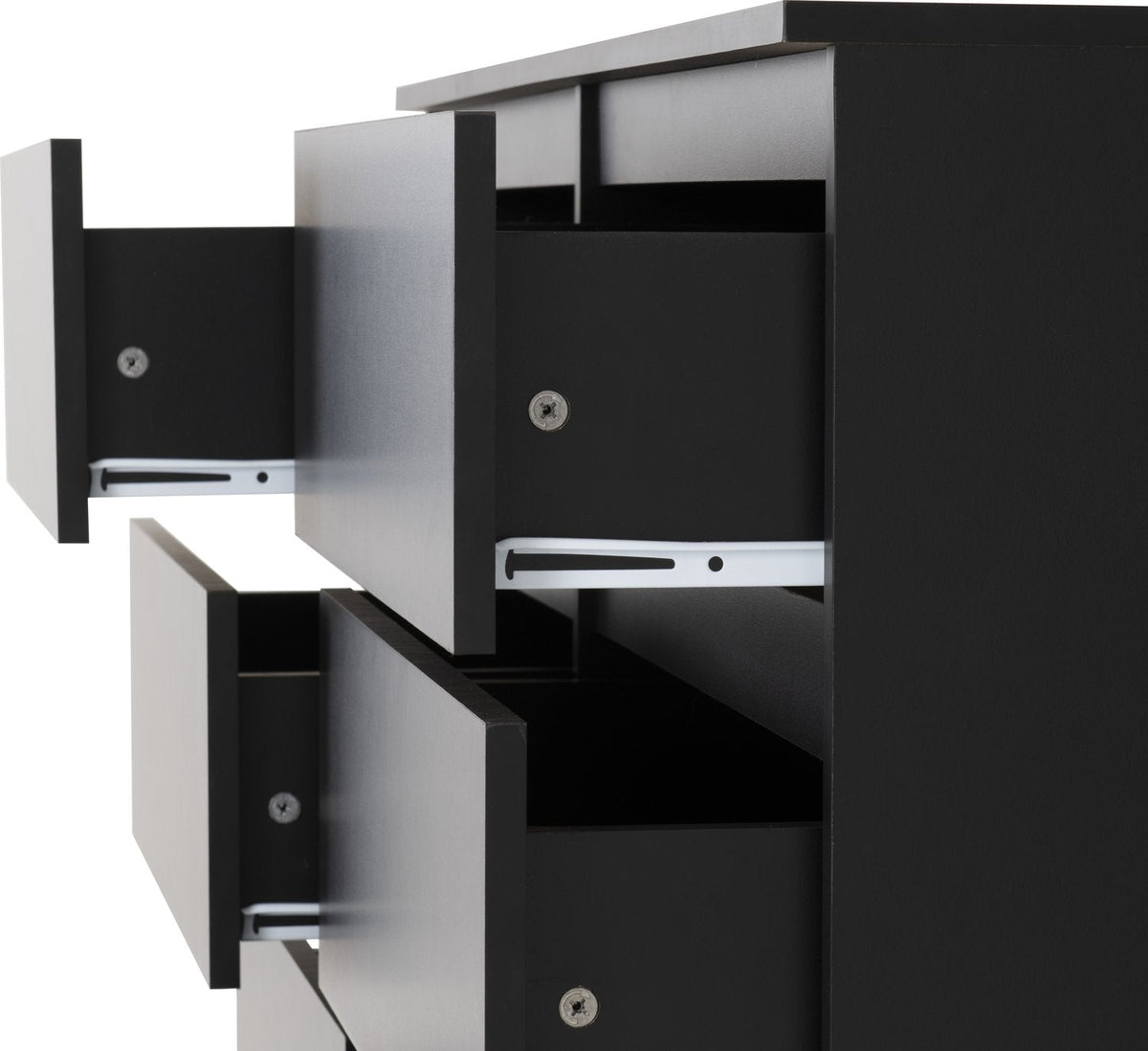 Malvern 8 Drawer Chest - Black