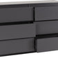 Malvern 6 Drawer Chest - Grey