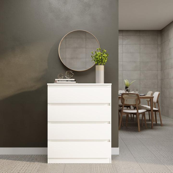 Malvern 4 Drawer Chest - White