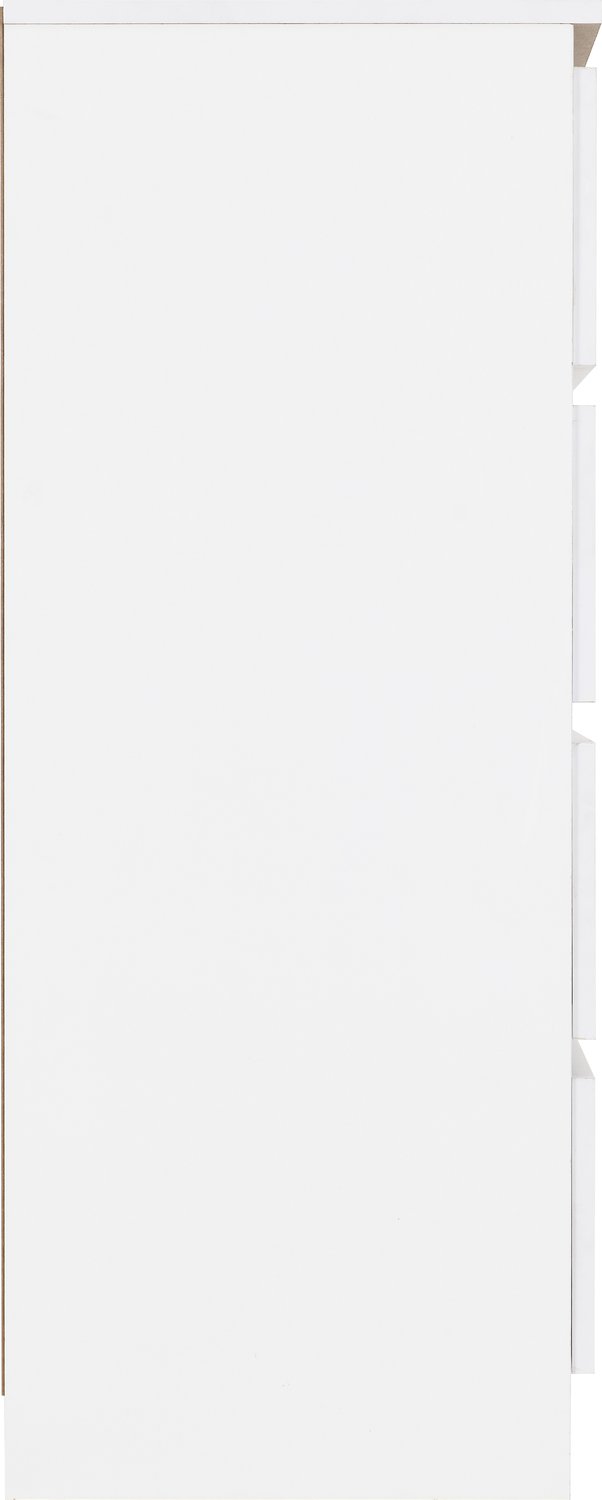 Malvern 4 Drawer Chest - White