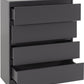 Malvern 4 Drawer Chest - Grey