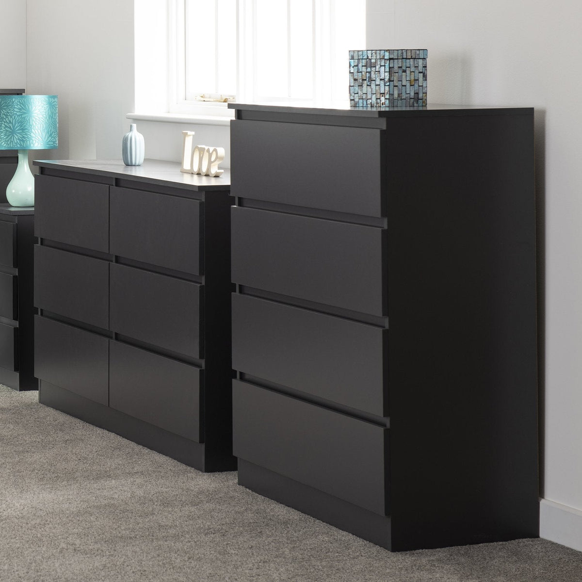 Malvern 4 Drawer Chest - Grey