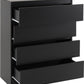 Malvern 4 Drawer Chest - Black