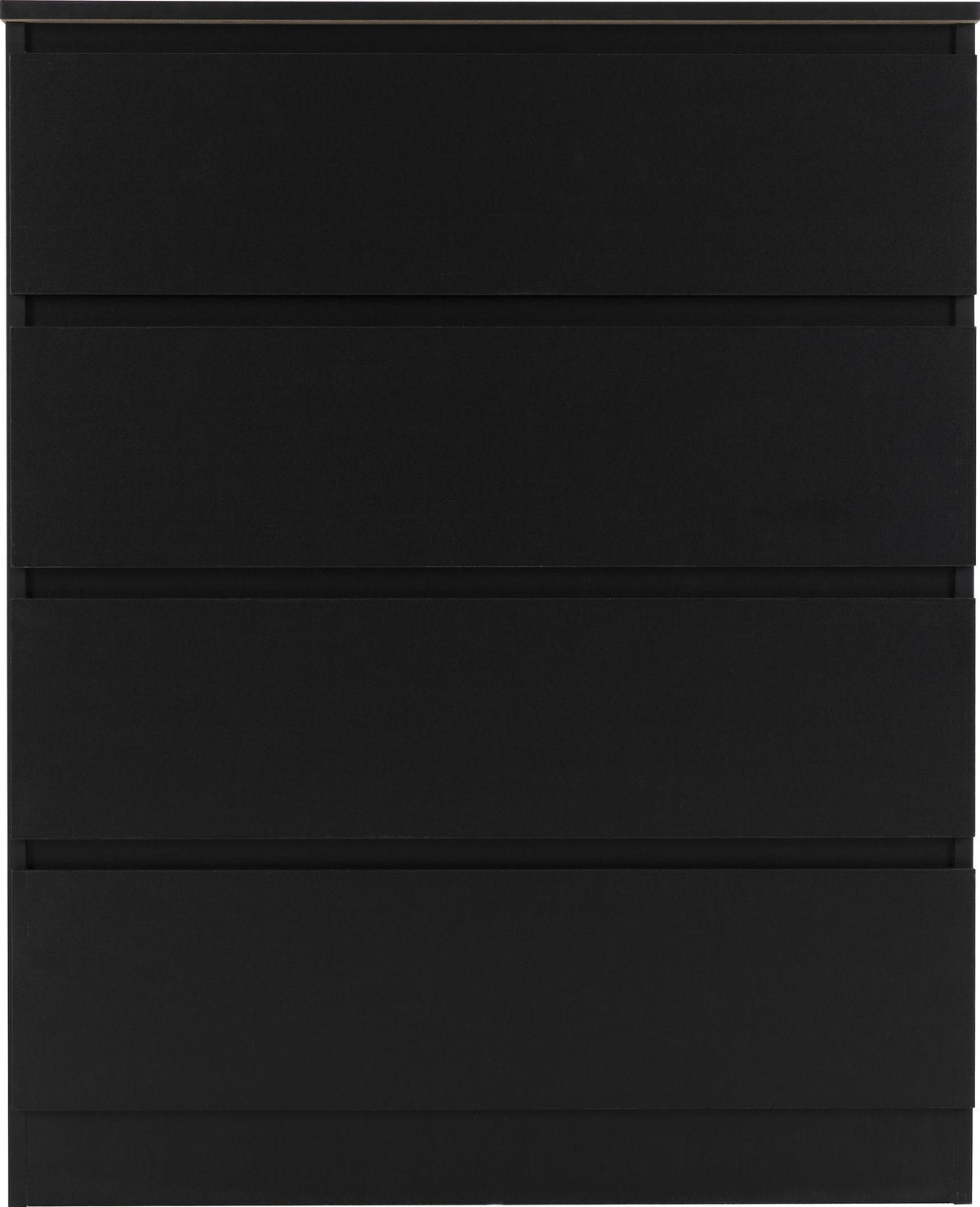 Malvern 4 Drawer Chest - Black