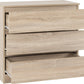 Malvern 3 Drawer Chest - Sonoma Oak Effect