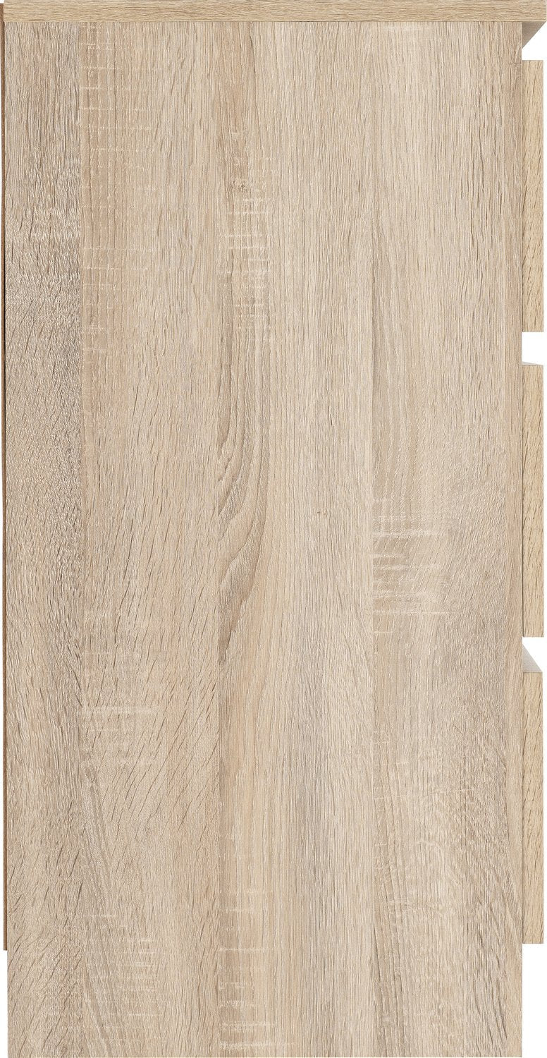 Malvern 3 Drawer Chest - Sonoma Oak Effect