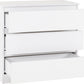 Malvern 3 Drawer Chest - White