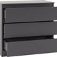 Malvern 3 Drawer Chest - Grey