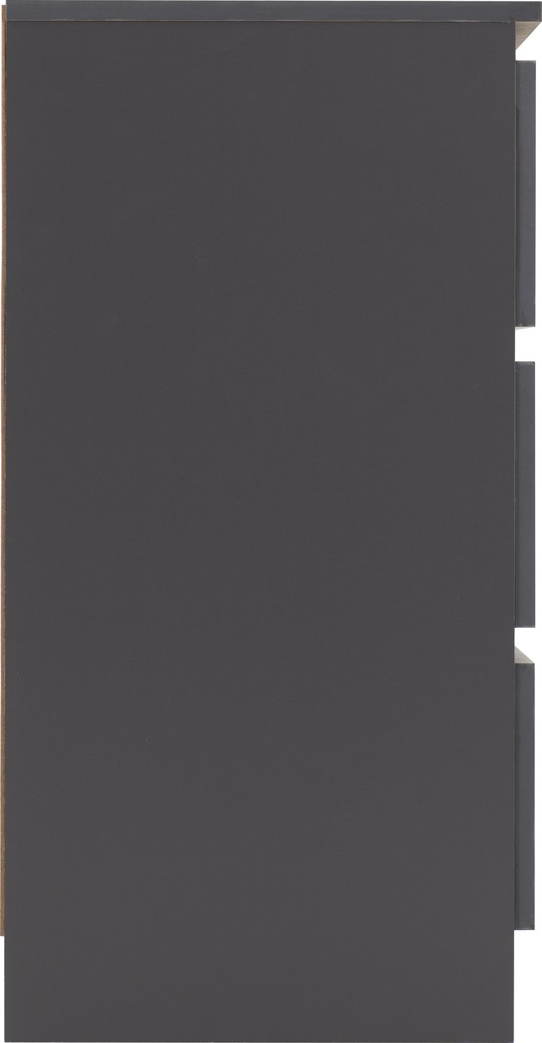 Malvern 3 Drawer Chest - Grey