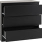 Malvern 3 Drawer Chest - Black