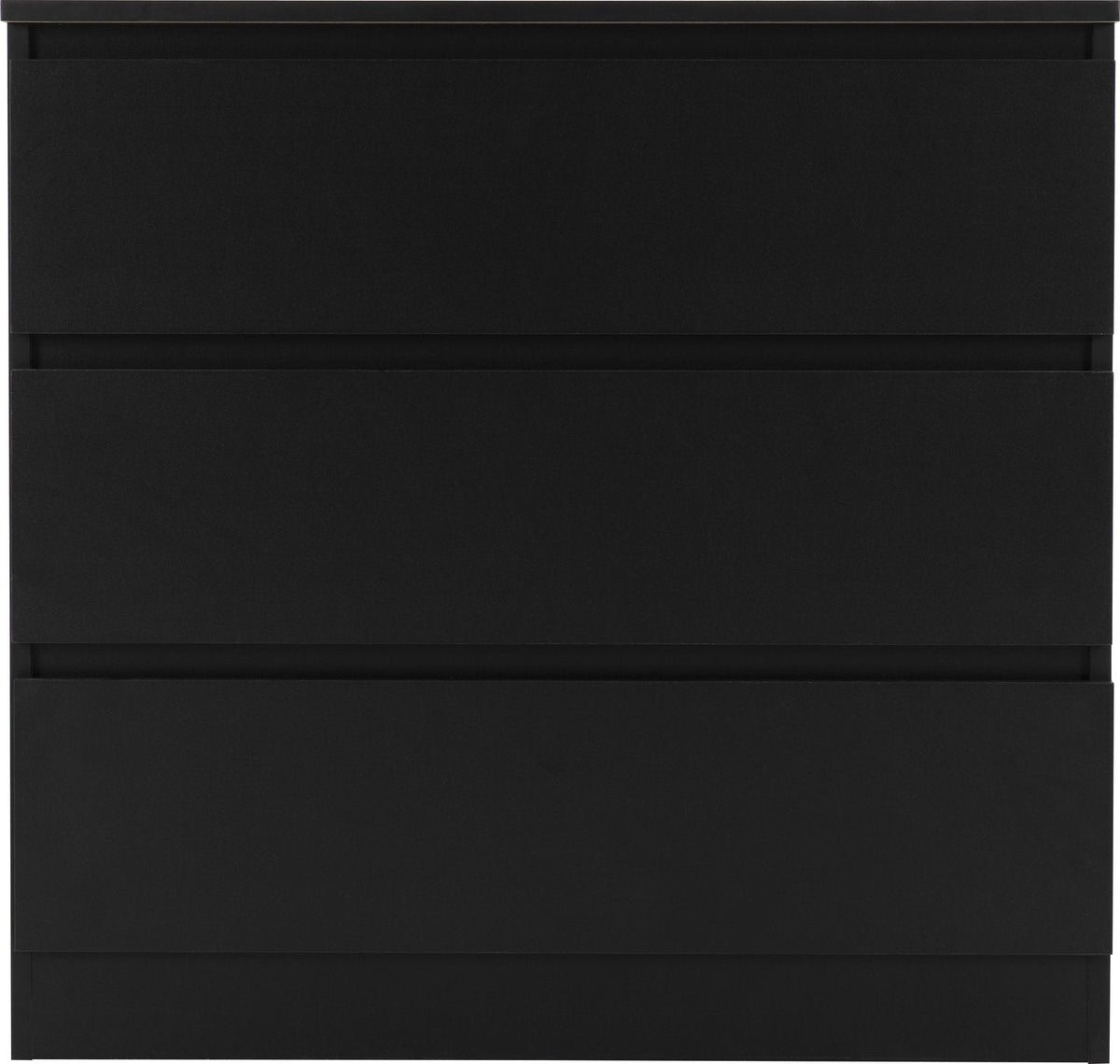 Malvern 3 Drawer Chest - Black