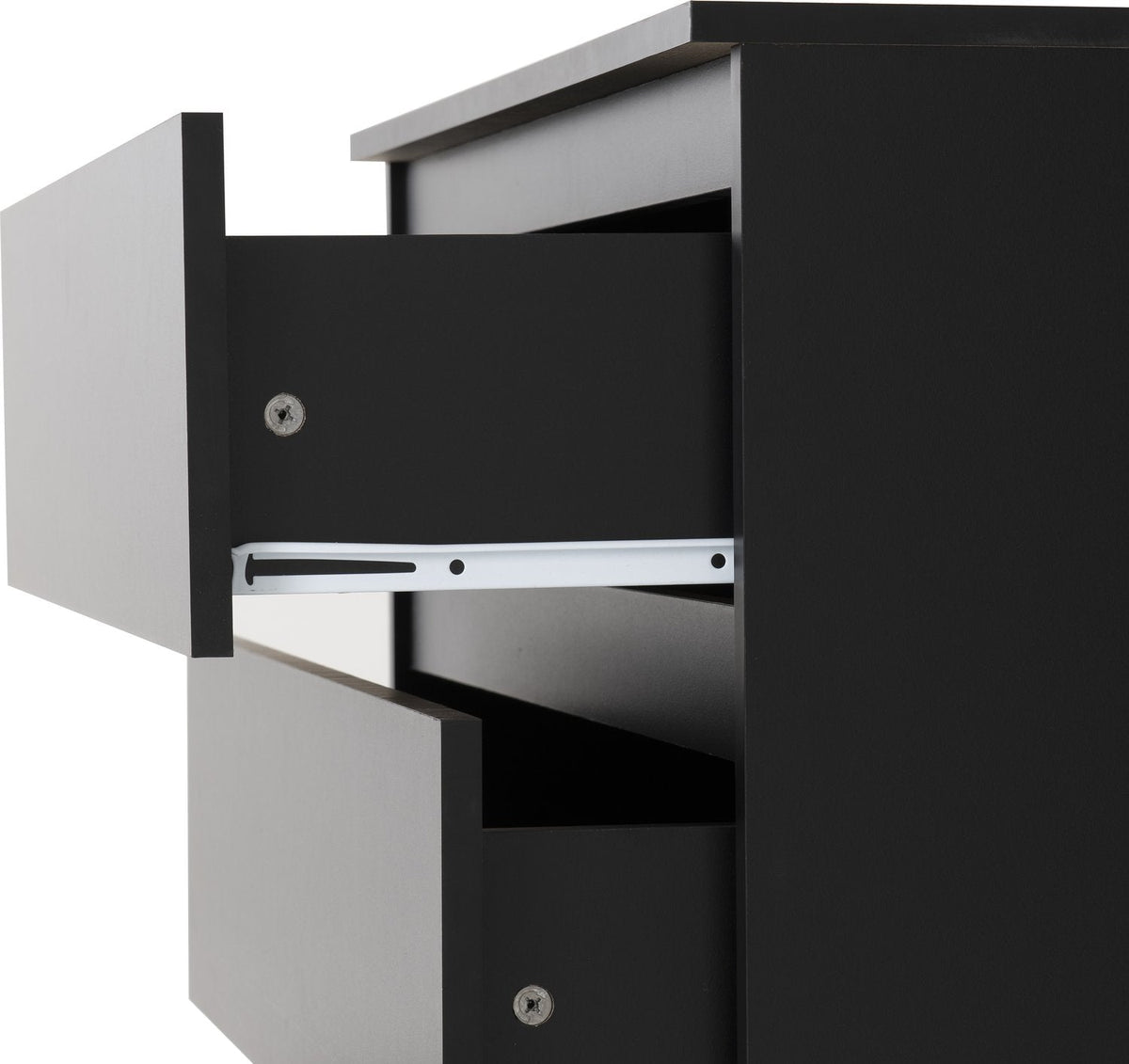 Malvern 3 Drawer Chest - Black