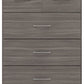 Nevada 3+2 Drawer Chest - Black Wood Grain