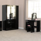 Nevada 3 Drawer Chest - Black Gloss