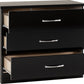 Nevada 3 Drawer Chest - Black Gloss