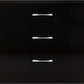 Nevada 3 Drawer Chest - Black Gloss