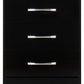 Nevada 5 Drawer Narrow Chest - Black Gloss