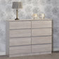 Malvern 8 Drawer Chest - Urban Snow