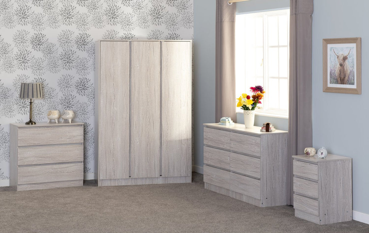 Malvern 8 Drawer Chest - Urban Snow