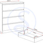Malvern 4 Drawer Chest - Urban Snow