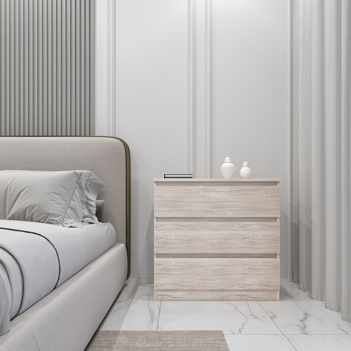 Malvern 3 Drawer Chest - Urban Snow