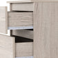 Malvern 5 Drawer Narrow Chest - Urban Snow