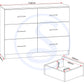 Dakota 6 Drawer Chest - Oak Effect