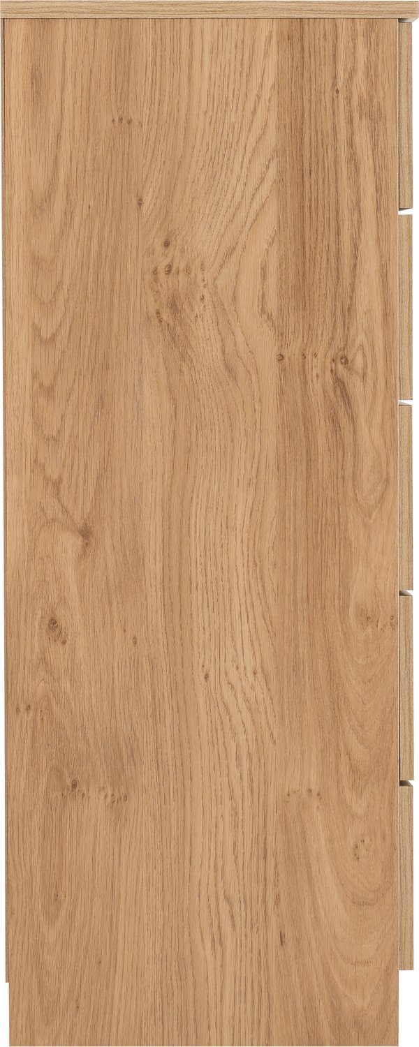 Dakota 5 Drawer Chest - Oak Effect