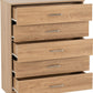Dakota 5 Drawer Chest - Oak Effect