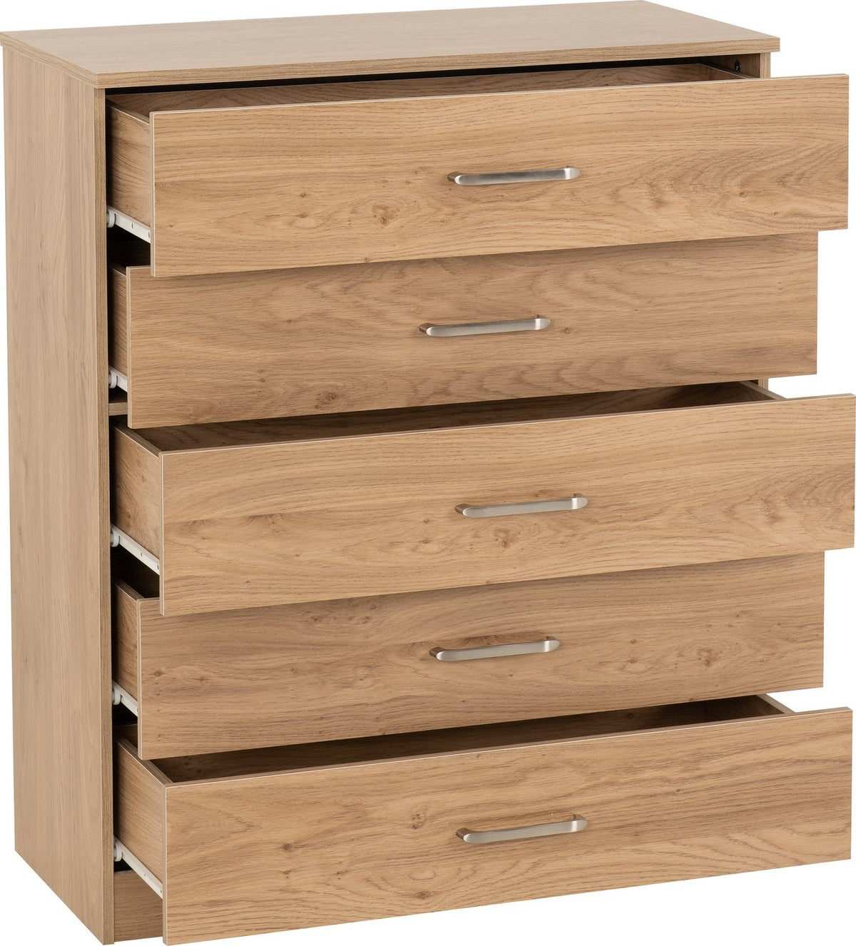 Dakota 5 Drawer Chest - Oak Effect
