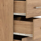 Dakota 5 Drawer Narrow Chest - Oak Effect
