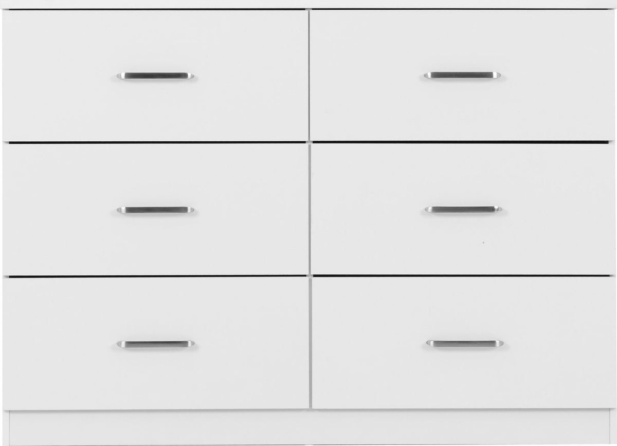 Dakota 6 Drawer Chest - White