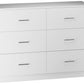 Dakota 6 Drawer Chest - White