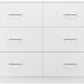 Dakota 6 Drawer Chest - White