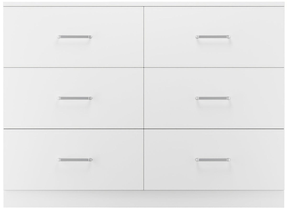 Dakota 6 Drawer Chest - White